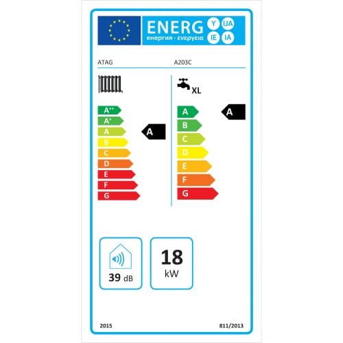 ATAG A203C CV-ketel - energielabel