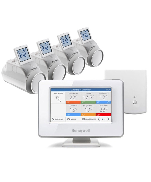 Honeywell Evohome - 4 zone - modulerend pakket - Mensonides Harlingen - Friesland