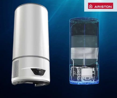 Ariston - Lydos Hybrid - Warmtepompboiler - binnenkant - buitenkant