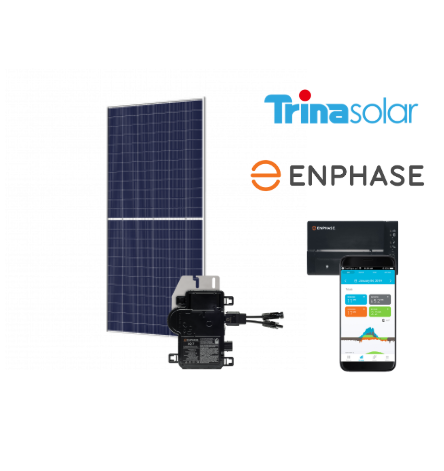 Trina solar - duomax - GLAS GLAS TSM-DEG15M.20(II) - micro omvormers